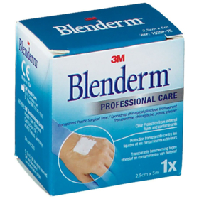 Blenderm Sparadrap Plastique Occlusif - 25mm x 5m