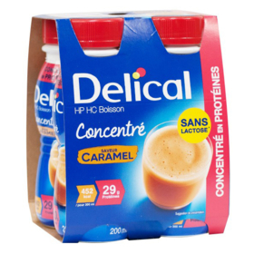 Boisson Concentré HP-HC Saveur Caramel - Lot de 4 x 200 ml