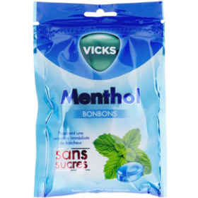 Bonbons Menthol Sans Sucre - 72 g