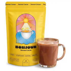 Bonjour Drink saveur cacao 270 g — boisson naturelle pour l'énergie et la concentration
