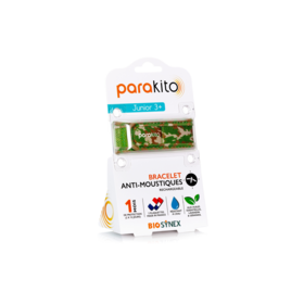 Parakito Bracelet Anti-Moustique Enfant Camouflage – Protection Naturelle, Ludique et Sécurisée 1 Bracelet + 2 Recharges