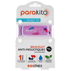 Bracelet Anti-Moustiques Junior 3+ Plume - 1 Bracelet + 2 Recharges 
