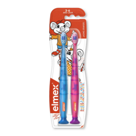 Elmex Brosses à dents Enfant 3 - 6 ans x2