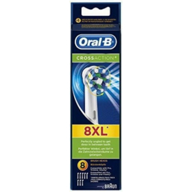 Brossette XL CrossAction  ORAL B- Lot de 8 recharges