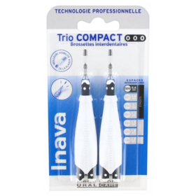 Brossettes Interdentaires Trio Compact 0/0/0 - 6 Têtes