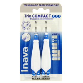 Brossettes Interdentaires Trio Compact 111 Espaces Etroit 0.8 mm - 6 Têtes