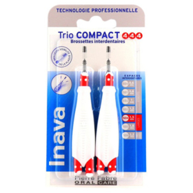 Brossettes Interdentaires Trio Compact 4/4/4 - 6 Têtes