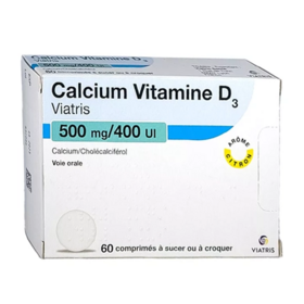 Calcium Vitamine D3 Mylan 500 mg / 400 UI 60 comprimés
