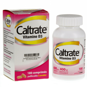 Caltrate Comprimés Pelliculés Vitamine D3 - 180 comprimés