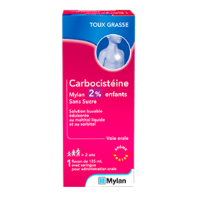 Carbocistéine 2 % Enfants - Encombrement Bronchique - 125 ml