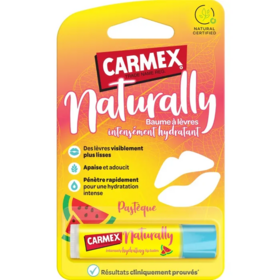 Carmex Naturally Baume à Lèvres Intensément Hydratant Pastèque 4 g