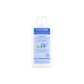 Cattier Bébé Liniment lait nettoyant 200 ml – soin change bébé bio