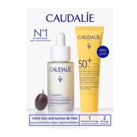 Caudalie Vinoperfect duo anti-tache de l'été – sérum éclat et protection SPF50+