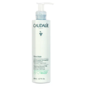 Caudalie Vinoclean lait d'amande démaquillant 200 ml — soin nettoyant apaisant et nourrissant visage