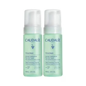 Caudalie Vinoclean mousse nettoyante fleur de vigne 2 x 150 ml — soin nettoyant doux et purifiant