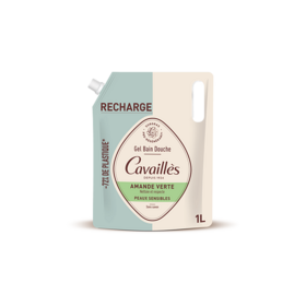 Cavaillès Eco-Recharge Gel Bain Douche BIO Amande Verte 1L