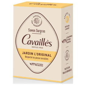 Cavaillès surgras pro-régénérant savon jardin l'original 100 g — soin lavant solide peaux sensibles