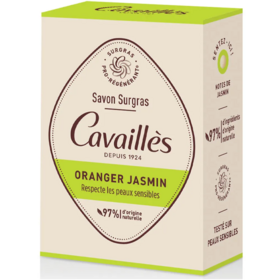 Cavaillès surgras pro-régénérant savon oranger jasmin 100 g — soin lavant solide peaux sensibles