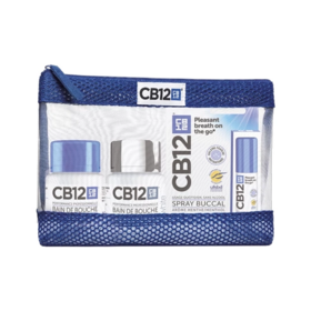 CB12 Trousse de voyage hygiène buccale haleine fraîche 12h format nomade & protection