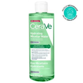 CeraVe Eau micellaire hydratante 400ml – nettoyant démaquillant peaux sensibles