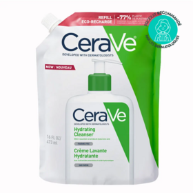 Cerave Crème Lavante hydratante visage et corps eco-recharge 473 ml