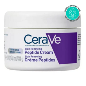 CeraVe skin renewing crème peptides 48 g — soin anti-âge lissant et raffermissant premier âge