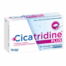 Cicatridine Plus Ovules Vaginaux Hydratant Action Rapide x10 – Sécheresse vaginale