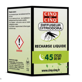 Cinq sur Cinq Recharge Diffuseur Anti-moustiques Citriodora