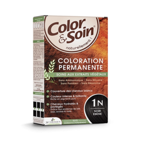 Color & Soin coloration noir ébène 1N 135 ml – Coloration permanente soin