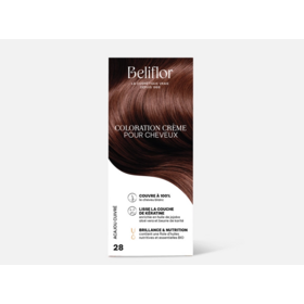 Beliflor coloration crème gourmande N°28 Acajou Cuivré135 ml