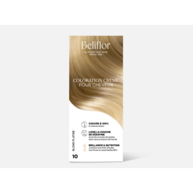 Beliflor coloration crème gourmande N°10 Blond Platine 135 ml