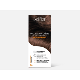 Beliflor coloration crème gourmande N°34 Chocolat 135 ml