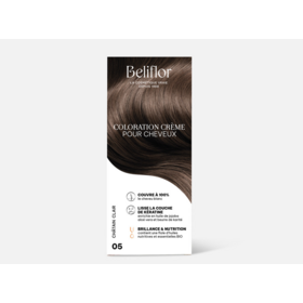 Beliflor  coloration crème gourmande N°5 Châtain Clair 35 ml