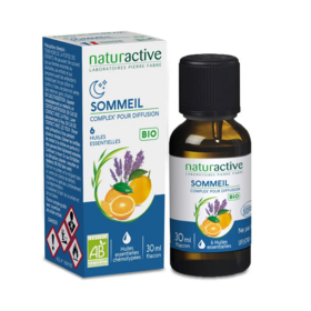 Naturactive Complex' Diffusion sommeil bio 30ml – 5 huiles essentielles bio (lavande, petitgrain, orange)