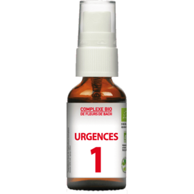 Complexe de Fleurs de Bach Urgences n°1 Bio - 20 ml
