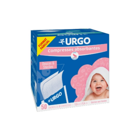 Urgo Compresses Familial 7,5 x7,5 cm 50 sachets de 2 compresses