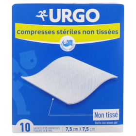 Compresses Stériles Non Tissées 7,5 x 7,5 cm - 2 compresses x 10 Sachets