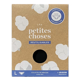 COTON BIO - Culotte de Règles Réutilisable - Taille L