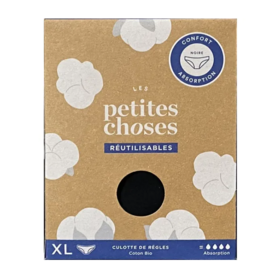 COTON BIO - Culotte de Règles Réutilisable - Taille XL