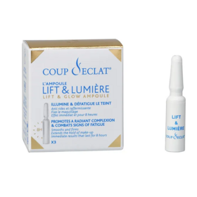 Coup d’Éclat 3 Ampoules Lift & Lumière cure éclat immédiat visage
