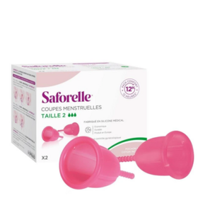 Saforelle Coupe Menstruelle Taille 2  x2