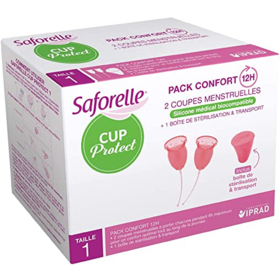 CUP PROTECT - Coupes Menstruelles Taille 1 12 h - 2 unités