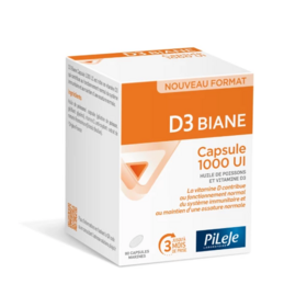 Pileje D3 Biane Capsule 1000 UI Vitamine D 90 capsules