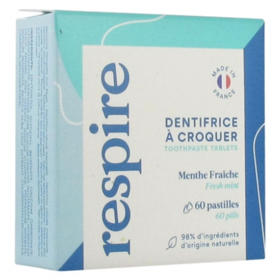Dentifrice à Croquer Menthe Fraîche - 60 pastilles