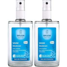 Déodorant à la Sauge Spray - Lot de 2 x 100 ml