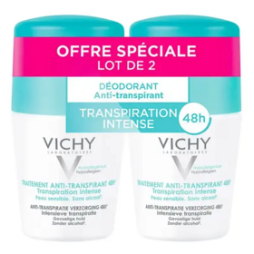 Vichy Traitement Anti-Transpirant 48h Roll-On Lot de 2 x 50 ml