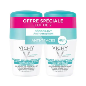 Vichy Traitement Anti-Transpirant 48H Anti-Traces Lot 2 x 50 ml