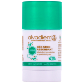 Déodorant Stick Absorbant 48H - Miel et Lavande Bio - 50 g