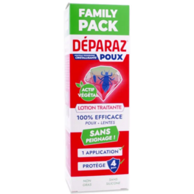 Deparaz Lotion traitante familiale poux + lentes 200 ml — élimination radicale naturelle