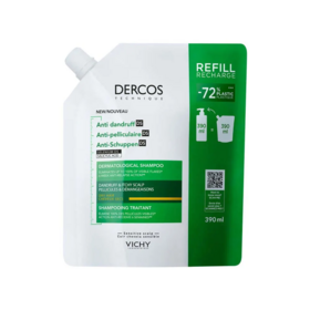 Vichy Dercos shampooing anti-pelliculaire démangeaisons cheveux secs Eco-Recharge 390ml